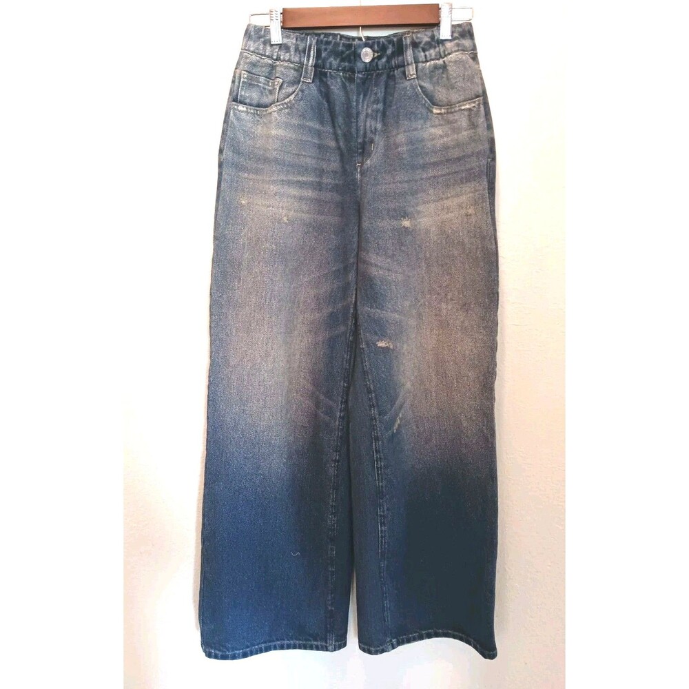 Halara Women's High Rise Wide Leg Stretch Denim Jeans Small Medium Wash Soft